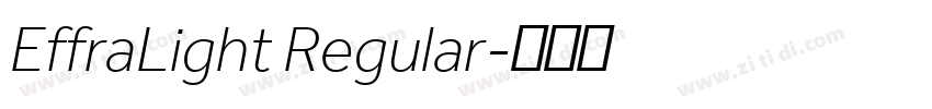 EffraLight Regular字体转换